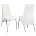 Bishop Upholstered Dining Side Chair White (Set of 2) - Walo Furniture 