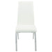 Bishop Upholstered Dining Side Chair White (Set of 2) - Walo Furniture 