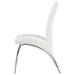 Bishop Upholstered Dining Side Chair White (Set of 2) - Walo Furniture 