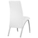 Bishop Upholstered Dining Side Chair White (Set of 2) - Walo Furniture 