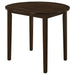 Bucknell 3-piece Round Drop Leaf Dining Table Set Cappuccino - Walo Furniture 