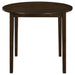 Bucknell 3-piece Round Drop Leaf Dining Table Set Cappuccino - Walo Furniture 