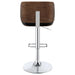 Folsom Upholstered Adjustable Bar Stool Black and Chrome - Walo Furniture 