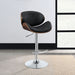 Harris Adjustable Bar Stool Black and Chrome - Walo Furniture 