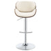 Harris Adjustable Bar Stool Ecru and Chrome - Walo Furniture 