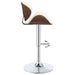 Harris Adjustable Bar Stool Ecru and Chrome - Walo Furniture 