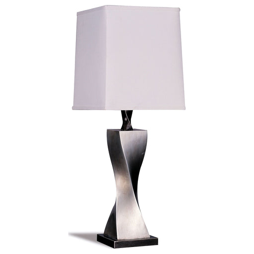 Keene 30-inch Tapered Shade Table Lamp Silver (Set of 2) - Walo Furniture 