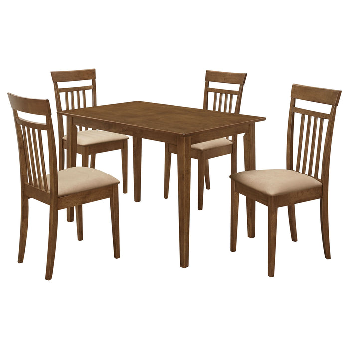 Robles 5-piece Rectangular Dining Table Set Chestnut - Walo Furniture 