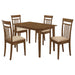 Robles 5-piece Rectangular Dining Table Set Chestnut - Walo Furniture 