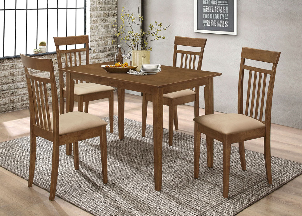 Robles 5-piece Rectangular Dining Table Set Chestnut - Walo Furniture 