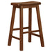 Durant Wood Backless Bar Stool Chestnut (Set of 2) - Walo Furniture 