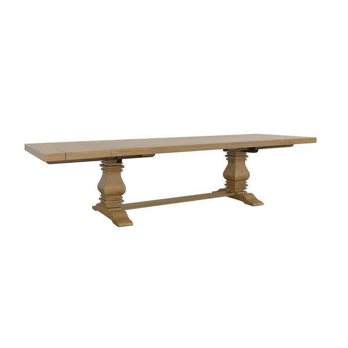 Florence 126-inch Extension Dining Table Rustic Honey - Walo Furniture 