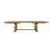 Florence 126-inch Extension Dining Table Rustic Honey - Walo Furniture 