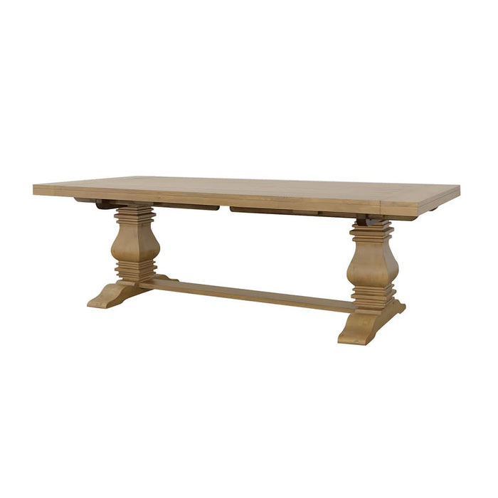 Florence 126-inch Extension Dining Table Rustic Honey - Walo Furniture 