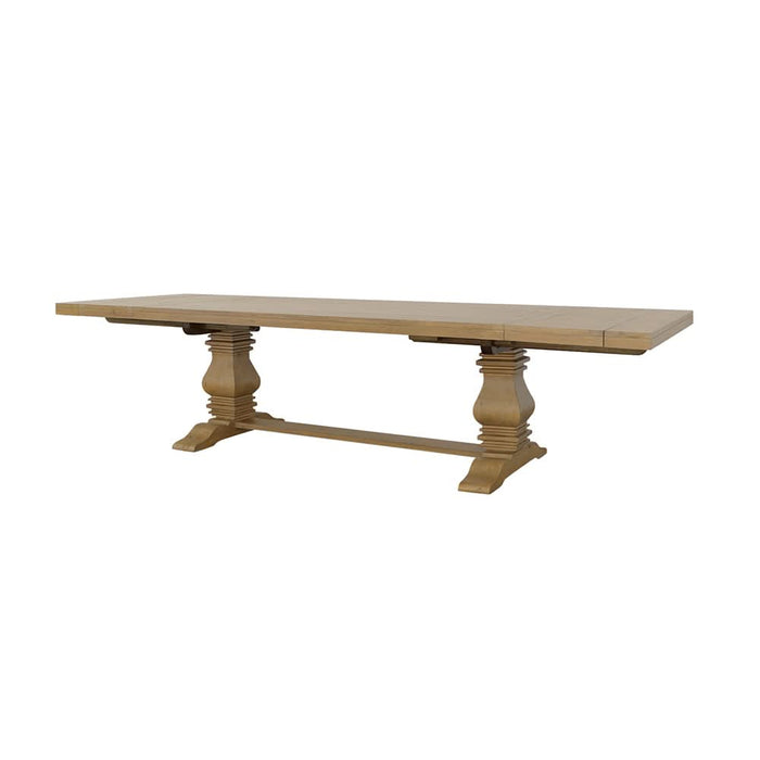 Florence 126-inch Extension Dining Table Rustic Honey - Walo Furniture 