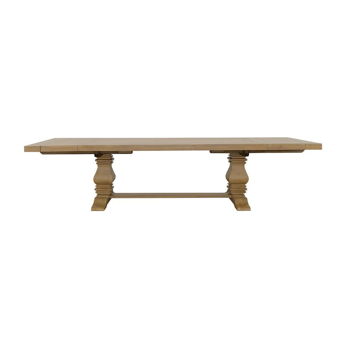 Florence 126-inch Extension Dining Table Rustic Honey - Walo Furniture 