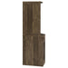 Alviso 1-drawer Corner Home Bar Wine Cabinet Rustic Oak - Walo Furniture 