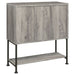 Claremont Sliding Door Home Bar Wine Cabinet Grey Driftwood - Walo Furniture 