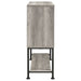 Claremont Sliding Door Home Bar Wine Cabinet Grey Driftwood - Walo Furniture 