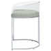 Thermosolis Clear Acrylic Counter Chair Chrome (Set of 2) - Walo Furniture 