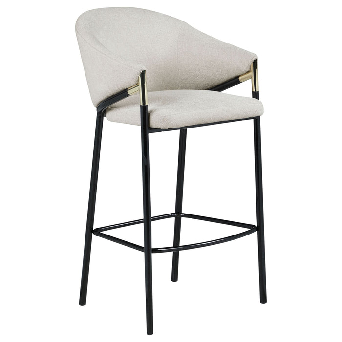 Chadwick Fabric Upholstered Bar Chair Beige (Set of 2) - Walo Furniture 