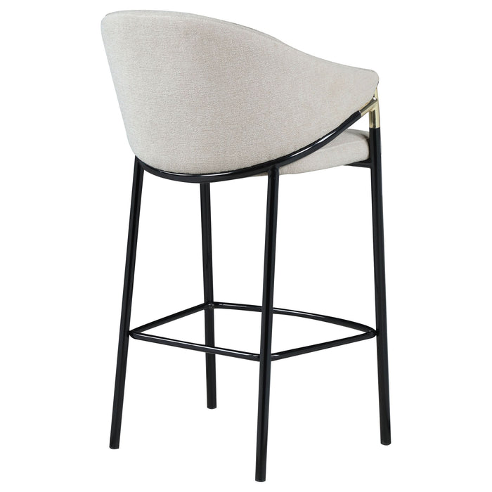 Chadwick Fabric Upholstered Bar Chair Beige (Set of 2) - Walo Furniture 