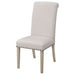 Salem Fabric Upholstered Dining Side Chair Beige (Set of 2) - Walo Furniture 