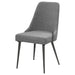 Alan Fabric Upholstered Dining Side Chair Grey (Set of 2) - Walo Furniture 