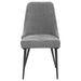 Alan Fabric Upholstered Dining Side Chair Grey (Set of 2) - Walo Furniture 