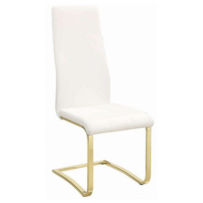 Montclair Upholstered Dining Side Chair White (Set of 4) - Walo Furniture 