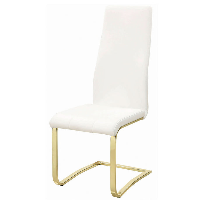 Montclair Upholstered Dining Side Chair White (Set of 4) - Walo Furniture 