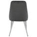 Cabianca Upholstered Dining Side Chair Grey (Set of 2) - Walo Furniture 