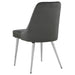 Cabianca Upholstered Dining Side Chair Grey (Set of 2) - Walo Furniture 