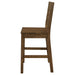 Coleman Wood Counter Chair Rustic Golden Brown (Set of 2) - Walo Furniture 