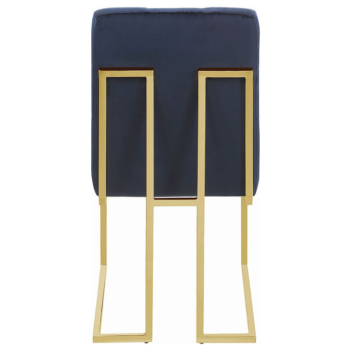 Cisco Velvet Upholstered Dining Side Chair Gold (Set of 2) - Walo Furniture 