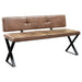 Abbott Leatherette Upholstered Dining Bench Antique Brown - Walo Furniture 