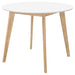 Breckenridge Round 40-inch Round Dining Table Matte White - Walo Furniture 