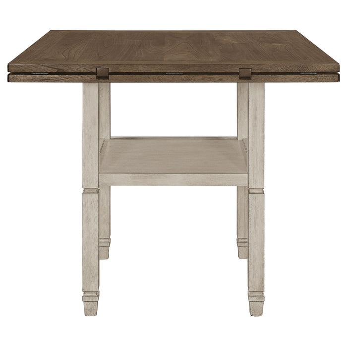 Sarasota 60-inch Extension Counter Dining Table Rustic Cream - Walo Furniture 