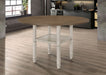 Sarasota 60-inch Extension Counter Dining Table Rustic Cream - Walo Furniture 