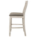 Sarasota Wood Counter Chair Rustic Cream (Set of 2) - Walo Furniture 