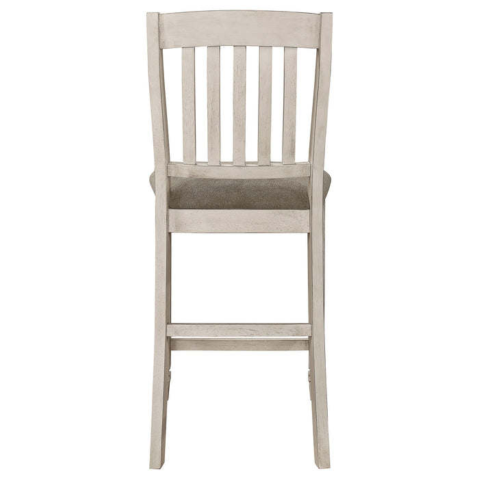 Sarasota Wood Counter Chair Rustic Cream (Set of 2) - Walo Furniture 