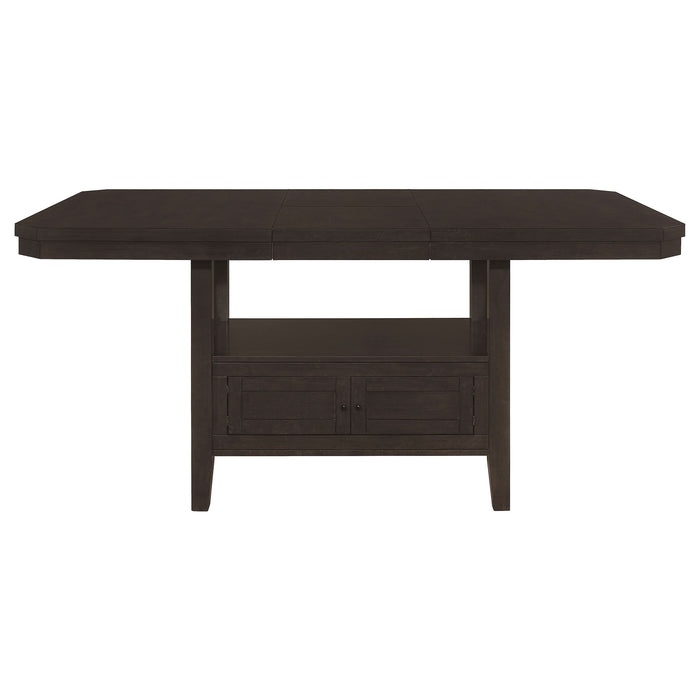 Prentiss 78-inch Extension Counter Dining Table Cappuccino