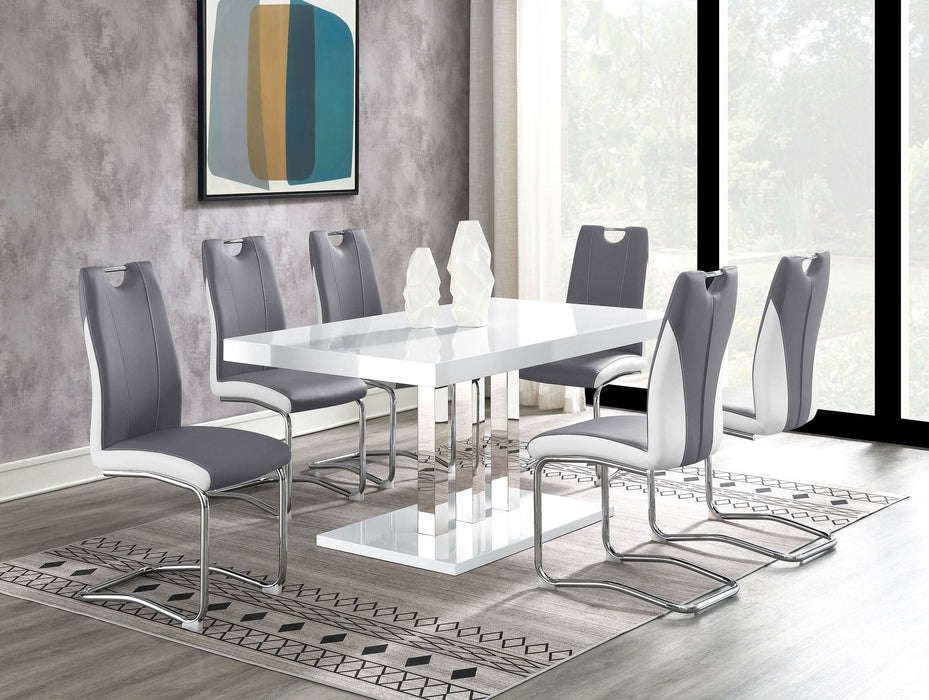 Brooklyn Upholstered Dining Side Chair Grey (Set of 4)