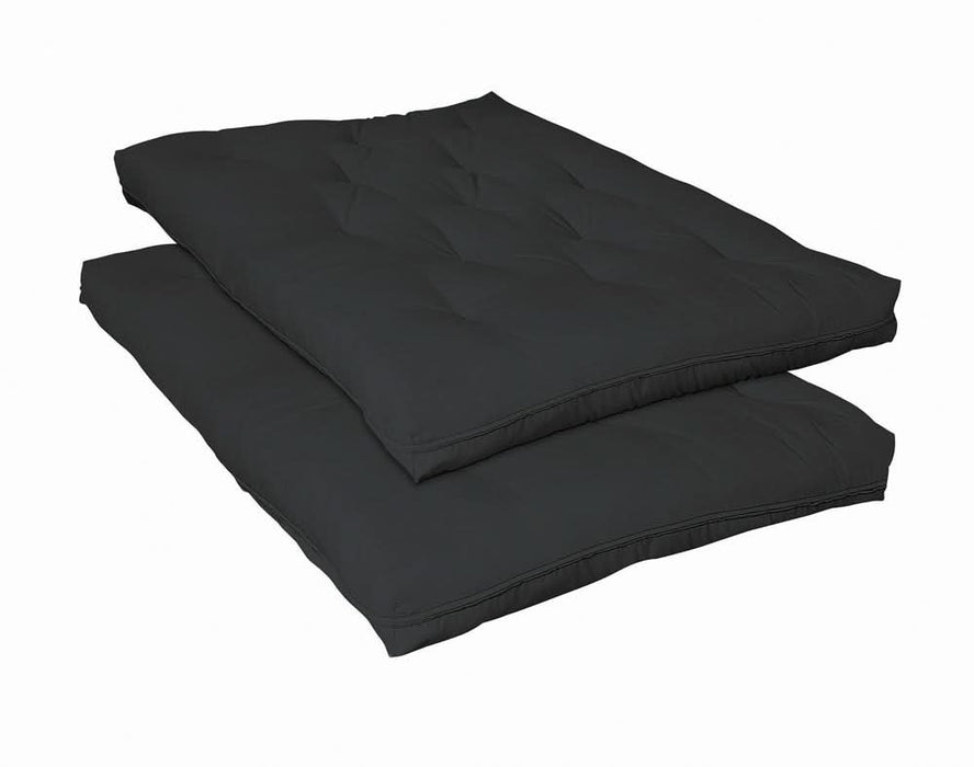 7" Deluxe Futon Pad Black - Walo Furniture 