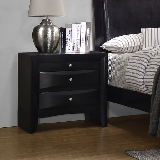 Briana 2-drawer Nightstand Black - Walo Furniture 