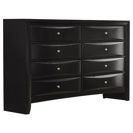 Briana 8-drawer Dresser Black - Walo Furniture 