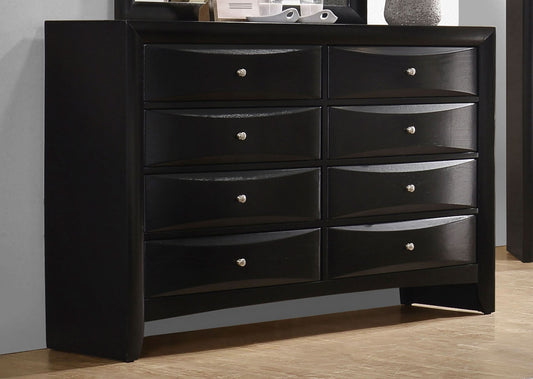 Briana 8-drawer Dresser Black - Walo Furniture 