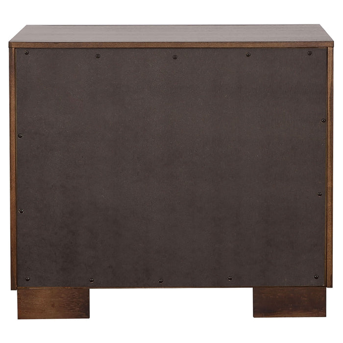 Jessica 2-drawer Nightstand Cappuccino - Walo Furniture 