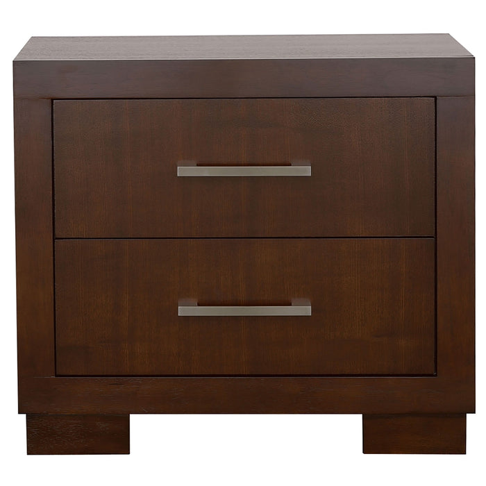 Jessica 2-drawer Nightstand Cappuccino - Walo Furniture 