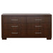 Jessica 6-drawer Dresser Cappuccino - Walo Furniture 